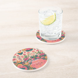 Hochzeit maßgeschneiderte Bridesmaid-Geschenkidee Getränkeuntersetzer