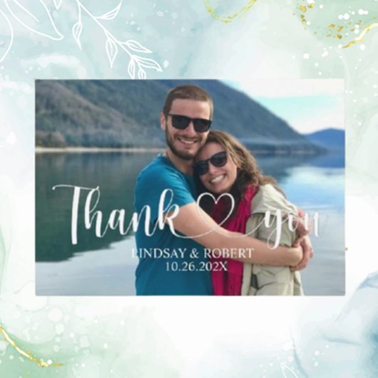 Hochzeit maßgeschneidertes Foto Moderne Entspannun Begleitkarte