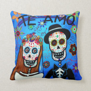 HOCHZEIT MATRIMONIO DIA DE LOS MUERTOS PILLOW KISSEN