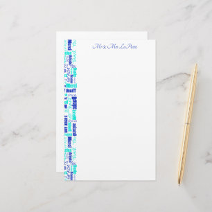 Hochzeit mehrsprachig Vielen Dank Typografie Borde Briefpapier