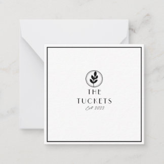 Hochzeit Minimalistisch Modern Vielen Dank Post Ca Mitteilungskarte