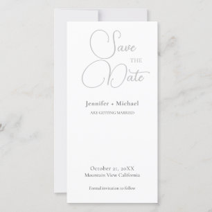 Hochzeit Minimalistische Kalligrafie  Save The Date