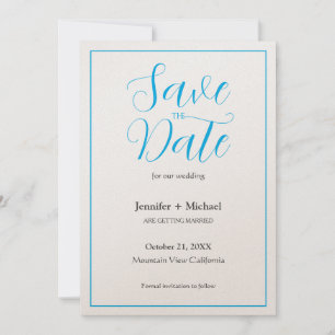 Hochzeit Minimalistische Kalligrafie Schrift Save The Date
