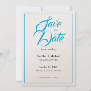 Hochzeit Minimalistische Kalligrafie Schrift Save The Date