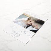 Hochzeit Minimalistische Liebe & Dank kundenspezif Folieneinladung (Gedreht)