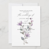 Hochzeit Minimalistischer Aquarellschrift Einladung (Vorderseite)