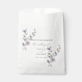 Hochzeit Minimalistischer Aquarellschrift Geschenktütchen (Vorderseite)