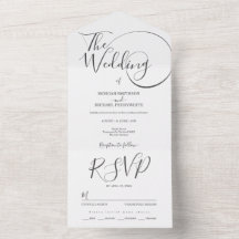 Hochzeit Minimalistischer Schrift