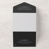 Hochzeit Minimalistischer Schrift All In One Einladung (Außenbereich)