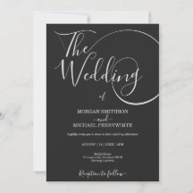 Hochzeit Minimalistischer Schrift