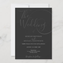 Hochzeit Minimalistischer Schrift