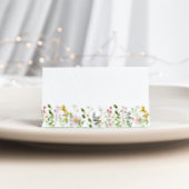 Hochzeit Minimalistischer Wildblumen Platzkarte