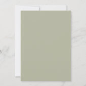 Hochzeit Minimalistischer Winterschneekiefern Save The Date (Rückseite)