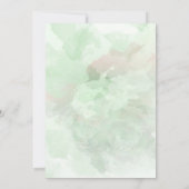 HOCHZEIT | Minze Rose Silver Dappled Wasserfarbe (Rückseite)