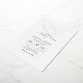 Hochzeit mit ausgeklügeltem Monogramm Folieneinladung (Gedreht)