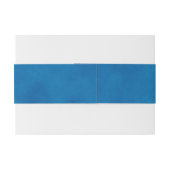 Hochzeit mit blauem Wasser für die Seeschifffahrt Einladungsbanderole (Rückseitenbeispiel)