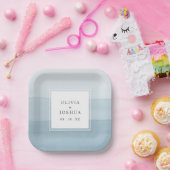 Hochzeit mit blauem Wasser Pappteller (Party)