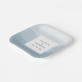 Hochzeit mit blauem Wasser Pappteller (Gewinkelt)