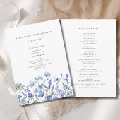 Hochzeit mit Blauer Wildblume Programm