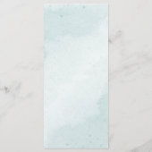 Hochzeit mit Blumen Menükarte (Rückseite)