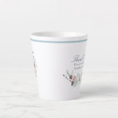 Hochzeit mit Blumen und Blattwerk Milchtasse (Vorderseite)