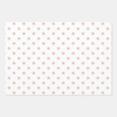 Hochzeit mit Blumen und Gold Geschenkpapier Set (Vorderseite 3)