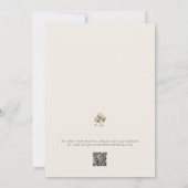 Hochzeit mit Bohemischer Baumwolle und Eukalyptus Einladung (Rückseite)