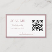 Hochzeit mit botanischem Wappen in eleganter Rose Begleitkarte (Vorderseite)