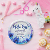 💍 Hochzeit mit # Cornflowers & Lavender Elegance Pappteller (Party)