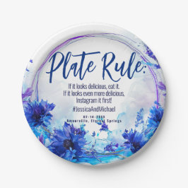 💍 Hochzeit mit # Cornflowers & Lavender Elegance Pappteller