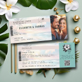 Hochzeit mit dem Flugzeug der tropischen Destinati Einladung