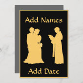 Hochzeit mit der Priesterkarte (Vorne/Hinten)