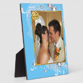 Hochzeit mit Diamanten ergänzen Foto Plaque Fotoplatte (Seite)