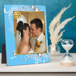 Hochzeit mit Diamanten ergänzen Foto Plaque Fotoplatte