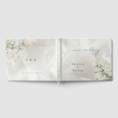 Hochzeit mit essbarer Blush-Rose Botanik Gästebuch (Voll)