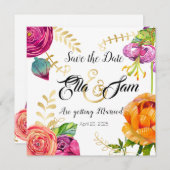 Hochzeit mit floralem Spaß (Vorne/Hinten)