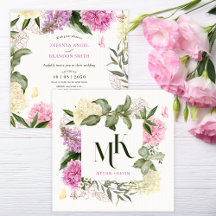 Hochzeit mit floraler Kunst