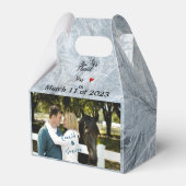 Hochzeit mit Foto Gefälligkeitsbox Geschenkschachtel (Vorderseite)