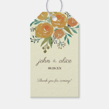 Hochzeit mit gelber Orange und Creme