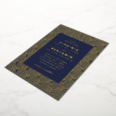 Hochzeit mit Gold Geometric Folieneinladung (Gedreht)