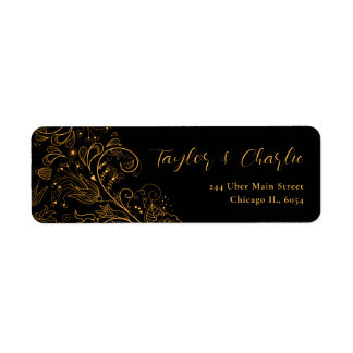 Hochzeit mit Gold und Schwarz