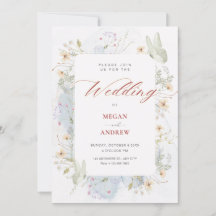 Hochzeit mit grauweißer Wildblumen