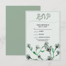 Hochzeit mit grüner Flora