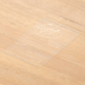 Hochzeit mit Handlettering Acryleinladungen (Ablage )