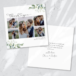 Hochzeit mit Herz Multi Foto-Script Einladung