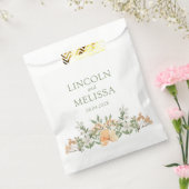 Hochzeit mit hübschem Pfirsich und Weißblumen Geschenktütchen (Versiegelt)