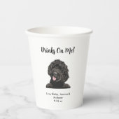 Hochzeit mit Hund Pappbecher (Vorderseite)