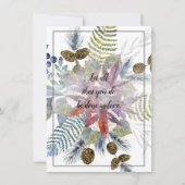 Hochzeit mit japanischem Ahorn Einladung (Rückseite)