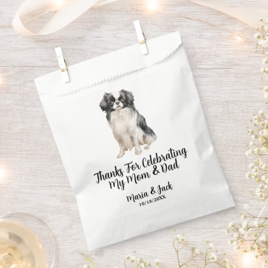 Hochzeit mit japanischem Kinn Geschenktütchen (Ausgeschnitten)