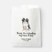 Hochzeit mit japanischem Kinn Geschenktütchen (Vorderseite)